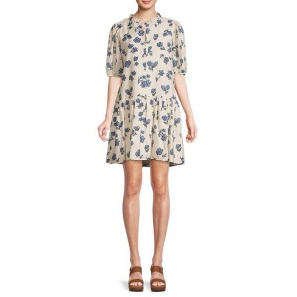 JACQUIE THE LABEL Floral-Print Drop-Waist Dress - Picture 2 of 7